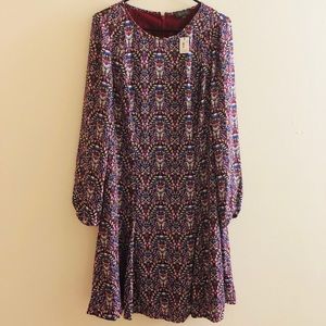 Flare full sleeve dress